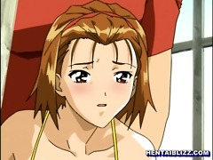 thraldom japanese anime receives castigate her